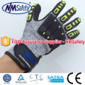 NMSAFETY nitrile coatde anti-dérapant gants de travail mécanique